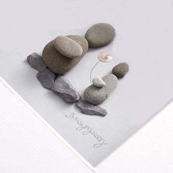 'Amazing Mum' Mothers Day Personalised Pebble Artwork, 2 of 2