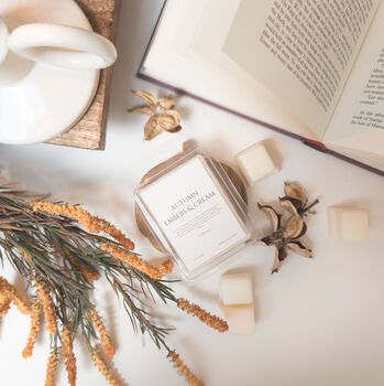 Autumn Embers And Cream Wax Melt/Candle, 3 of 3