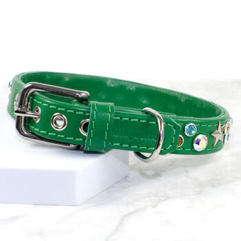 Starstruck Star Studded Crystal Dog Collar, 5 of 7