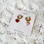 Sweet Love Heart Earrings, thumbnail 2 of 3