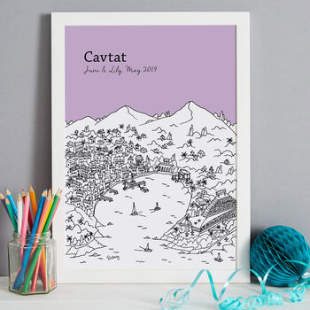 Personalised Cavtat Print, 9 of 10