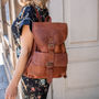Personalised Leather Explorer Backpack/Rucksack, thumbnail 1 of 11