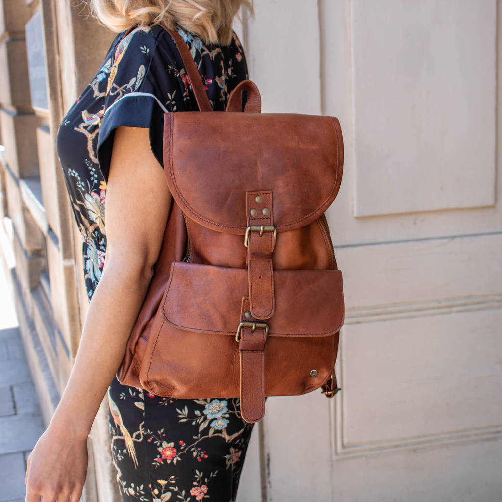 Personalised Leather Explorer Backpack/Rucksack, 1 of 11