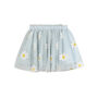 Daisy Soft Blue Tulle Skirt, thumbnail 2 of 6