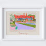 Rhs Garden Wisley Art Print Floral Facades Old Laboratory Landmark Surrey Poster, thumbnail 3 of 4