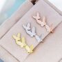 Sterling Silver Butterfly Crawler Earrings, thumbnail 4 of 11
