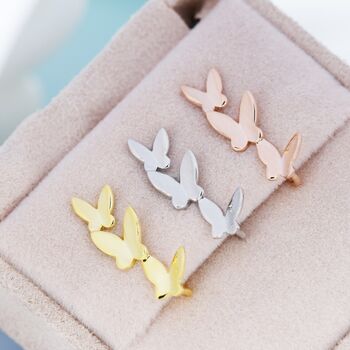 Sterling Silver Butterfly Crawler Earrings, 4 of 11