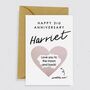 Happy 3rd Anniversary Scratch Card / Rose Gold, thumbnail 1 of 2