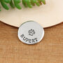 Personalised Paw Print Dog Lovers Pewter Pebble, thumbnail 1 of 10