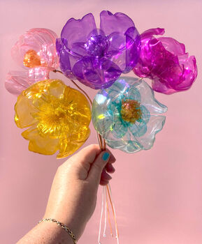 Pastel Recycled Plastic Bottle Flower Eco Bouquet, 5 of 5