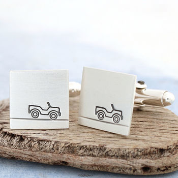 Personalised Car Cufflinks. Gift For Dad, 3 of 10