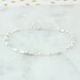 Sterling Silver 925 You Are Loved Morse Code Bracelet, thumbnail 4 of 5