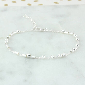 Sterling Silver 925 You Are Loved Morse Code Bracelet, 4 of 5