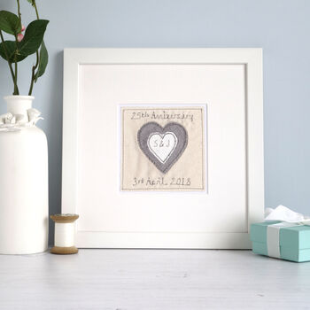 Personalised Wedding Anniversary Framed Picture Gift, 7 of 12