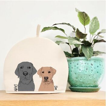 Personalised Illustrated Dog Tea Cosy, 2 of 8