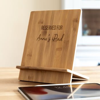 Personalised Tablet Stand Reserved For, 3 of 5