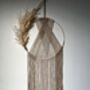 Dried Flower Wreath Macrame Wall Hanging, thumbnail 2 of 7