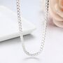 Mens Sterling Silver Medium Box Chain Necklace, thumbnail 3 of 10