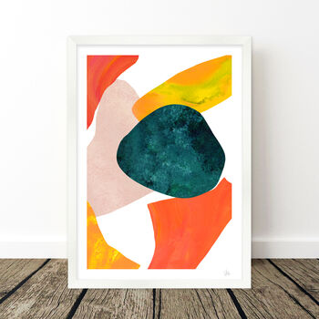 Colourful Large Abstract Print Set Of Three, 5 of 8