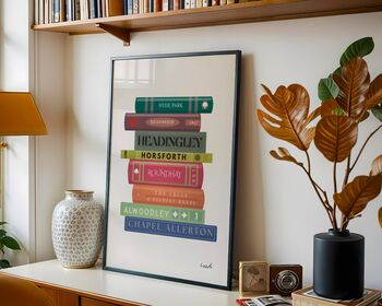 Leeds Book Stack Art Print, 3 of 6