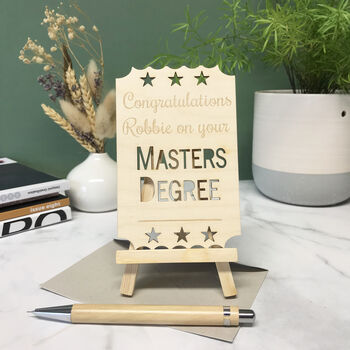 Personalised Master Degree Card, 8 of 10