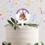 Personalised Cat In Party Hat Cake Topper, thumbnail 11 of 12