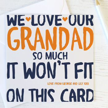 'Love Grandad / Gramps / Grampy / Pops So Much' Card, 4 of 5