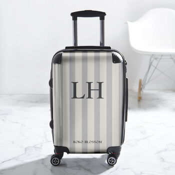 Amalfi Stripe Personalised Suitcase, 2 of 12
