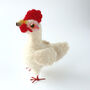 Needle Felted Chicken Ornament, thumbnail 4 of 9