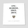 10th Wedding Anniversary Card Tin Epic Card, thumbnail 1 of 5