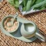Hand Crafted Green Stoneware Condiment Set, thumbnail 6 of 6