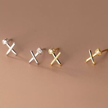 Birthday Kisses Sterling Silver Stud Earrings, 3 of 8
