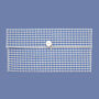 Reusable Organic Gingham Eco Envelope Tall | Sky Blue, thumbnail 4 of 5