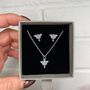 Sterling Silver Luna Moth Jewellery Set, thumbnail 7 of 10