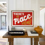 There's No Place Like Home Retro Horizontal Wall Print, thumbnail 3 of 8