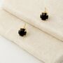 Black Swarovski Crystal Stud Earrings, thumbnail 6 of 6