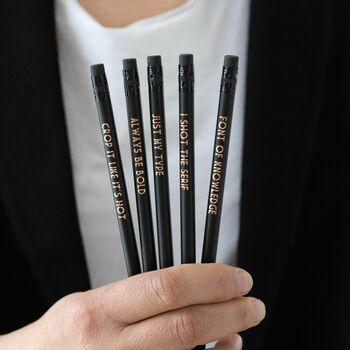 Funny Graphic Designer Pencil Set: Just My Type, 2 of 7