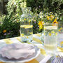 Hand Painted Limoncello Ribbed Highball Glasses Pair, thumbnail 4 of 5