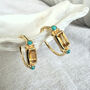 Nya Hoops Citrine And Turquoise, thumbnail 1 of 5