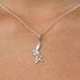 Sterling Silver Fairy Charm Necklace, thumbnail 1 of 8