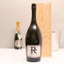 Personalised Magnum Prosecco With Pewter Monogram Label, thumbnail 3 of 7