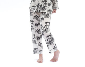 Women's Pyjamas In Organic Cotton, Paloma Long Set, 5 of 10