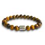 Men's Arsenal Football Fan Tiger's Eye Bracelet, thumbnail 1 of 6