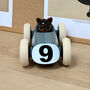 Midi Egg Racing Car With Carlos The Cat, thumbnail 4 of 11