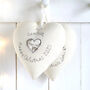 Personalised Hanging Heart Christmas Gift For Her, Mum, Grandma, thumbnail 1 of 12