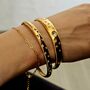 Celestial Gem Studded Open Cuff Bracelet And Faux Hoops Earrings, thumbnail 3 of 7