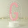 Personalised Pink Initial LED Nightlight, thumbnail 4 of 5