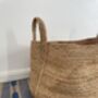 Extra Large Natural Braided Jute Storage Basket, thumbnail 2 of 10