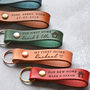 Personalised First / New Home Leather Keychain, thumbnail 3 of 9