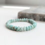 Amazonite Gemstone Beaded Bracelet, thumbnail 1 of 7